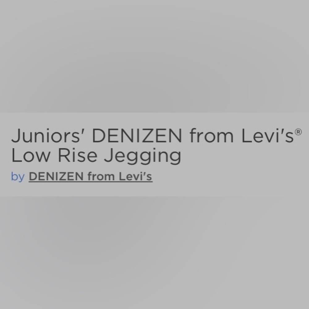 Junior Denim Jeggings by DENIZEN from Levi’s low-rise jeggings Size 14/15 - Picture 5 of 15